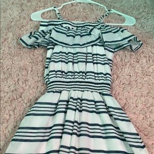 Timber blue and Wite stripes with a skirt